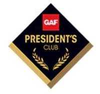 gaf presidents club award, west michigan roofing