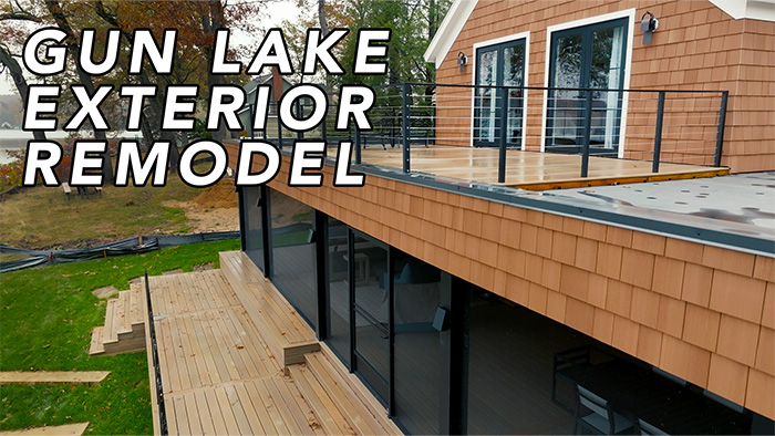 Gun Lake Exterior Remodel in West Michigan